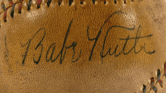 Cover Image for  First All-Star Game homer: Babe Ruth ball an $800k piece of history