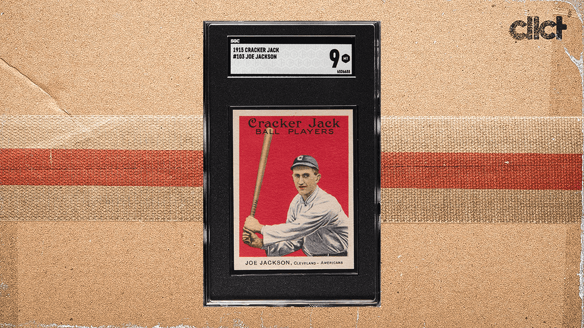 Cover Image for 'Shoeless' Joe Jackson 1915 Cracker Jack card sells for record $504k