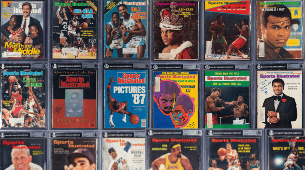 Cover Image for Sports Illustrated collection of more than 4,000 issues up for auction