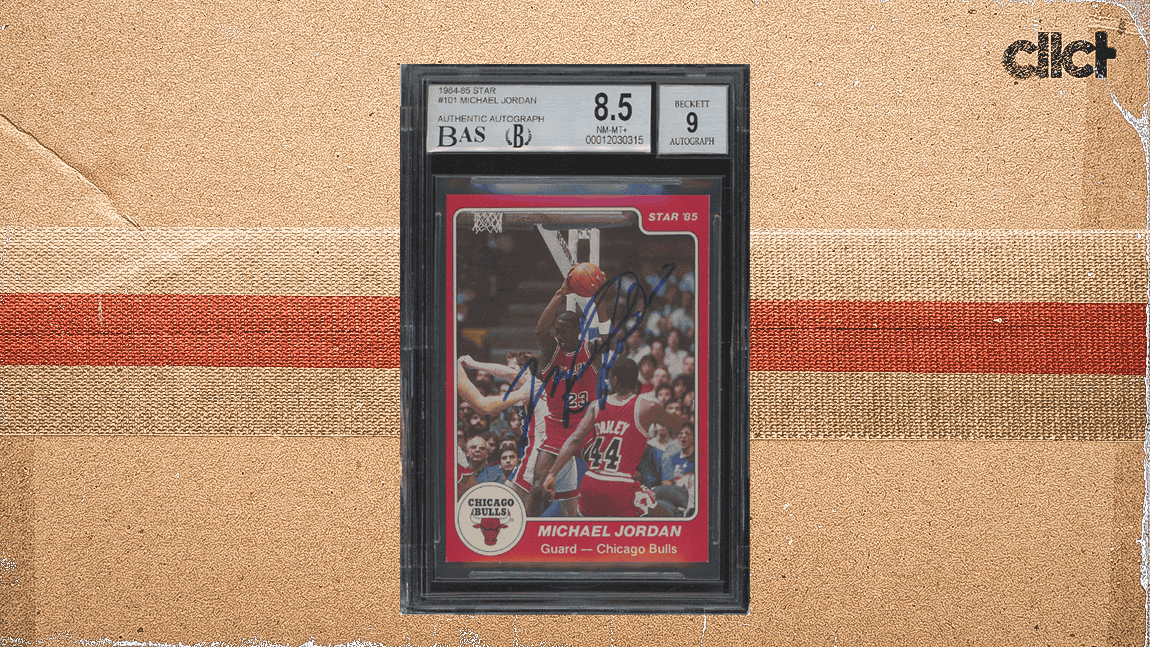 Cover Image for Signed Michael Jordan 1984 Star card sells for record $312k