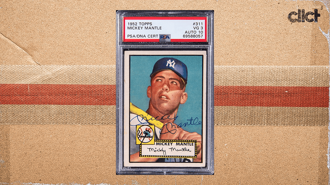 Cover Image for Mickey Mantle-signed 1952 Topps card poised to set record