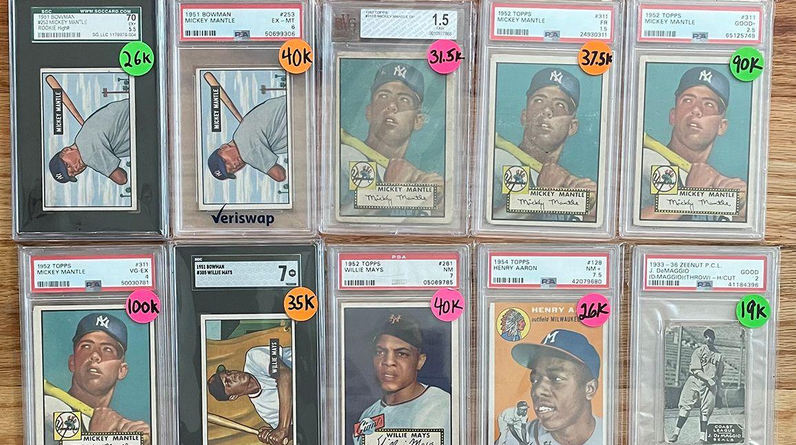 Six 1952 Mickey Mantle cards among $2 million in cards reported stolen in Dallas