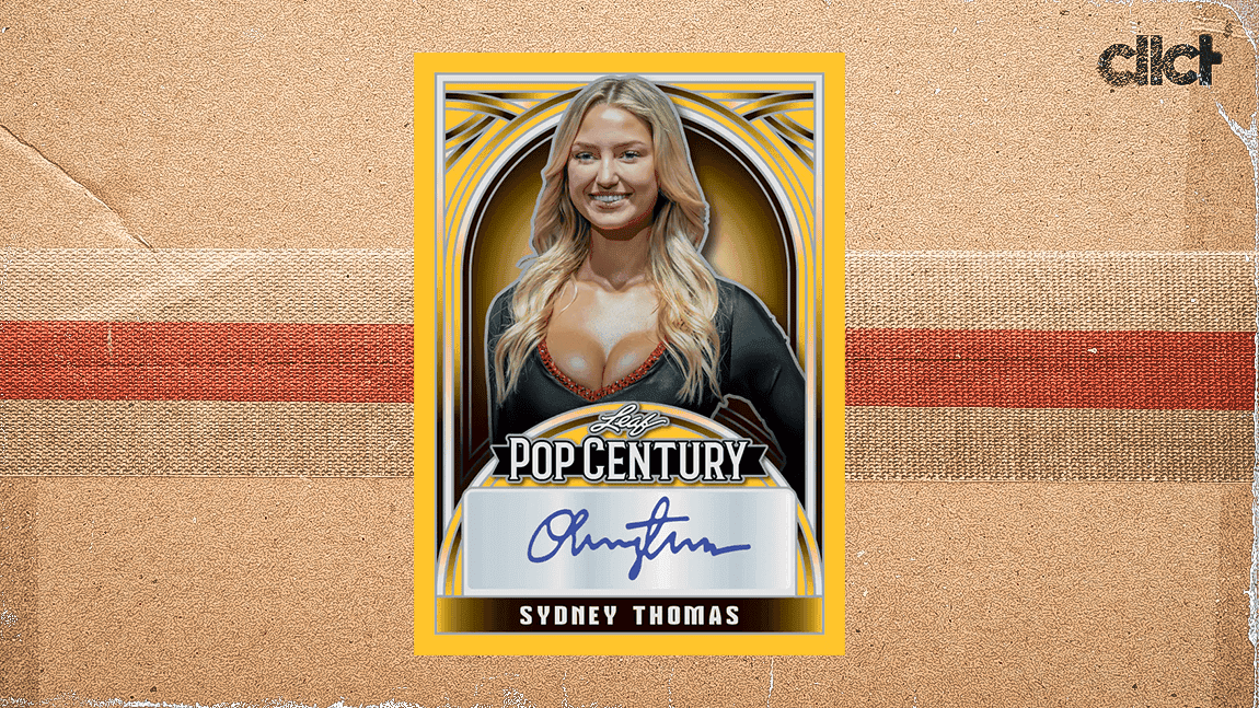 Cover Image for Viral ring girl Sydney Thomas signs autographs for Leaf Trading Cards