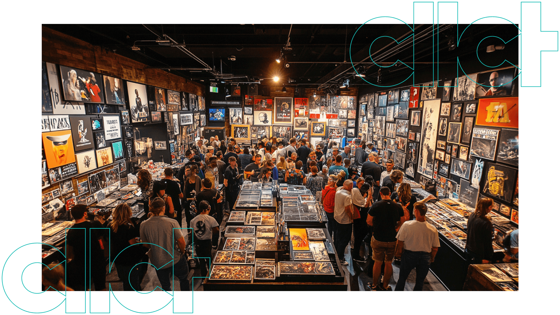 Collectors at an event