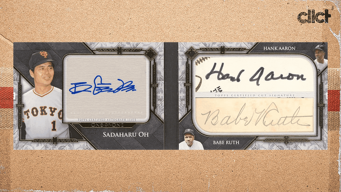Triple auto card of HR kings up for bid at Goldin