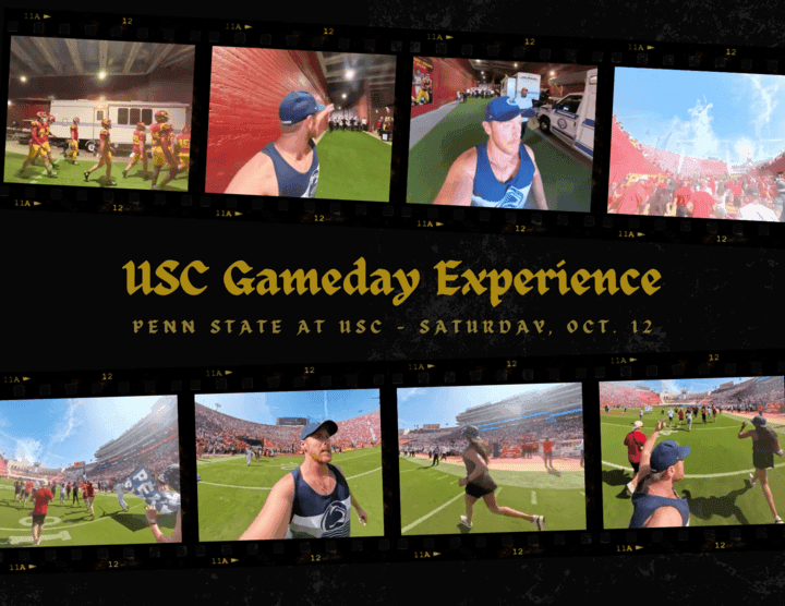 Cover Image for How two Penn State fans pulled 'epic' stunt of running out with USC football team