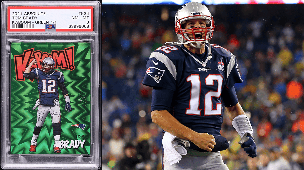 Tom Brady Green Kaboom 1/1 sells for record $660k