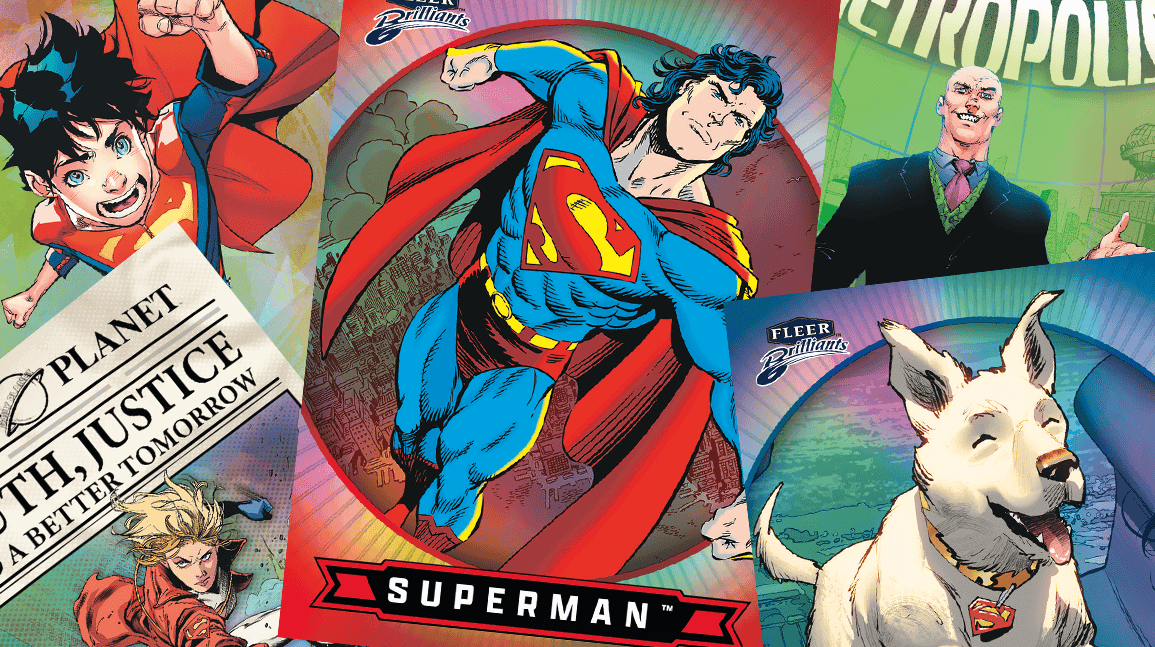 Fleer Brilliants Superman cards revive beloved brand as new movie soars