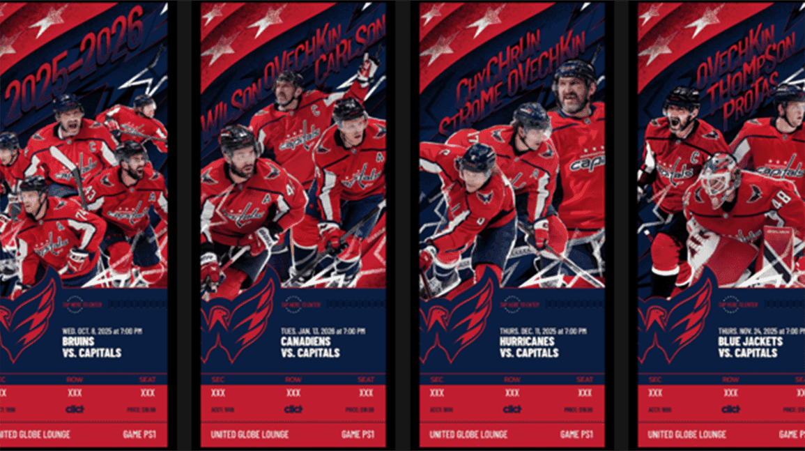 Washington Capitals to offer paper tickets for 2025-26 season