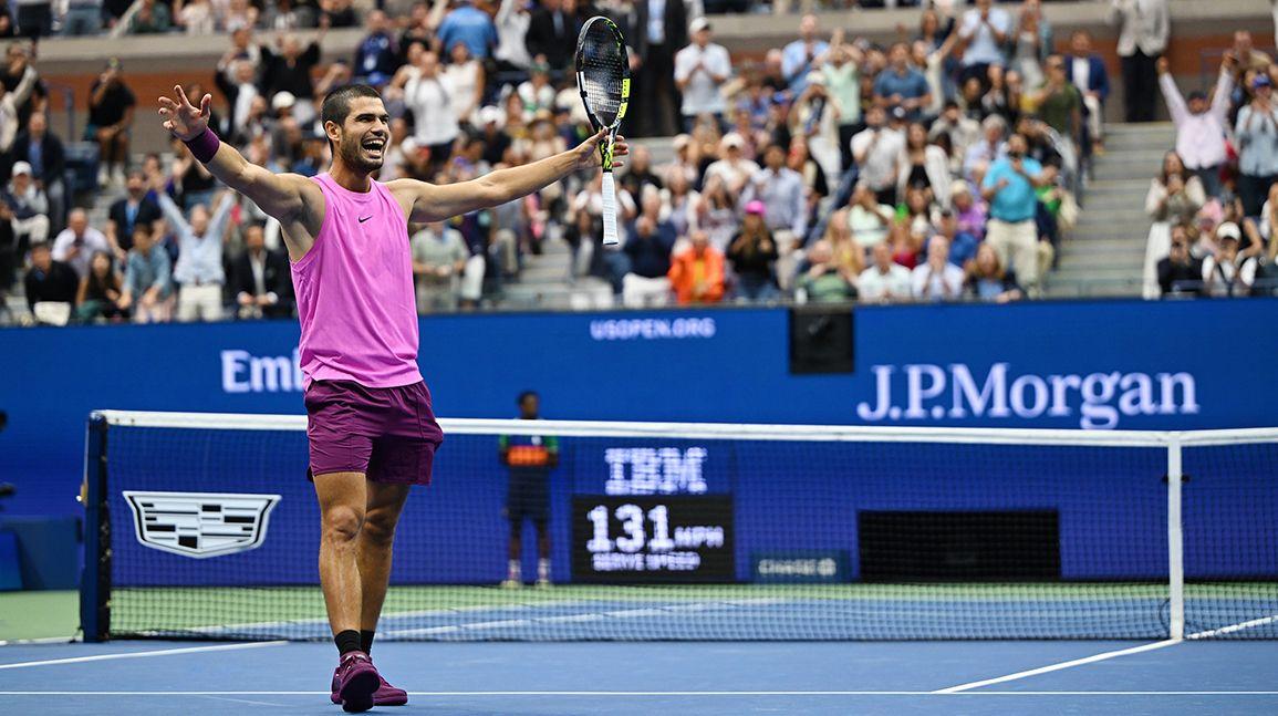 Ball from final point of Carlos Alcaraz's U.S. Open win sells for record $88,900