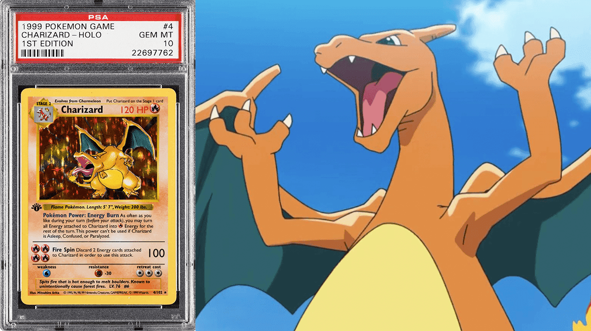 Cover Image for Rare 1st Edition Charizard card sells for record $550k