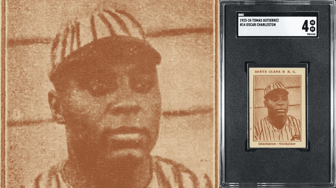 Oscar Charleston rookie sets record for Negro League card