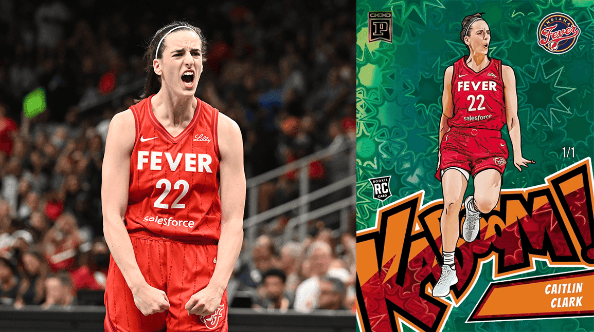 Caitlin Clark Green Kaboom NFT sells for record $175,000