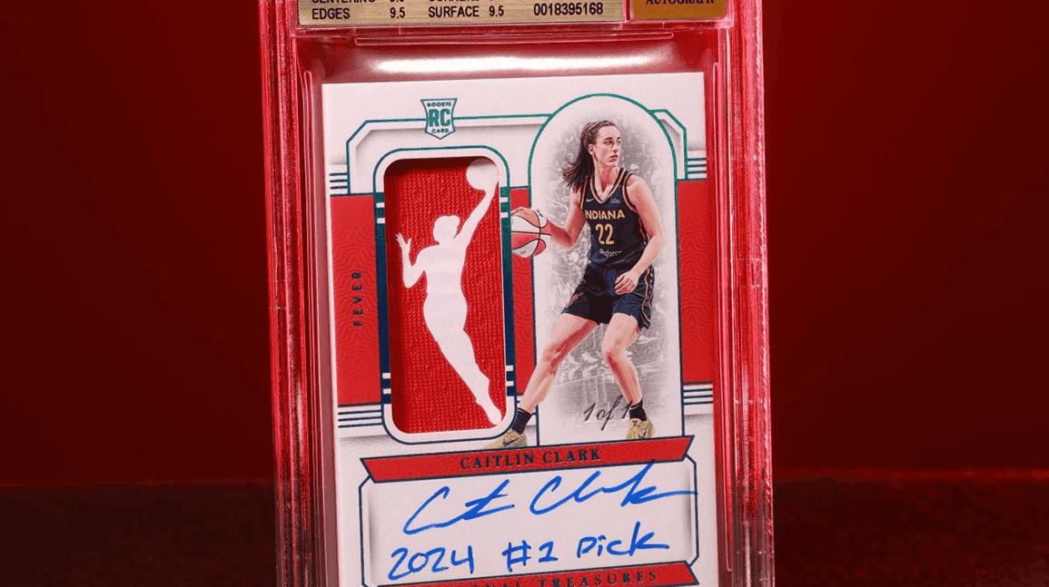 Caitlin Clark National Treasures Logowoman 1/1 sells for $504k