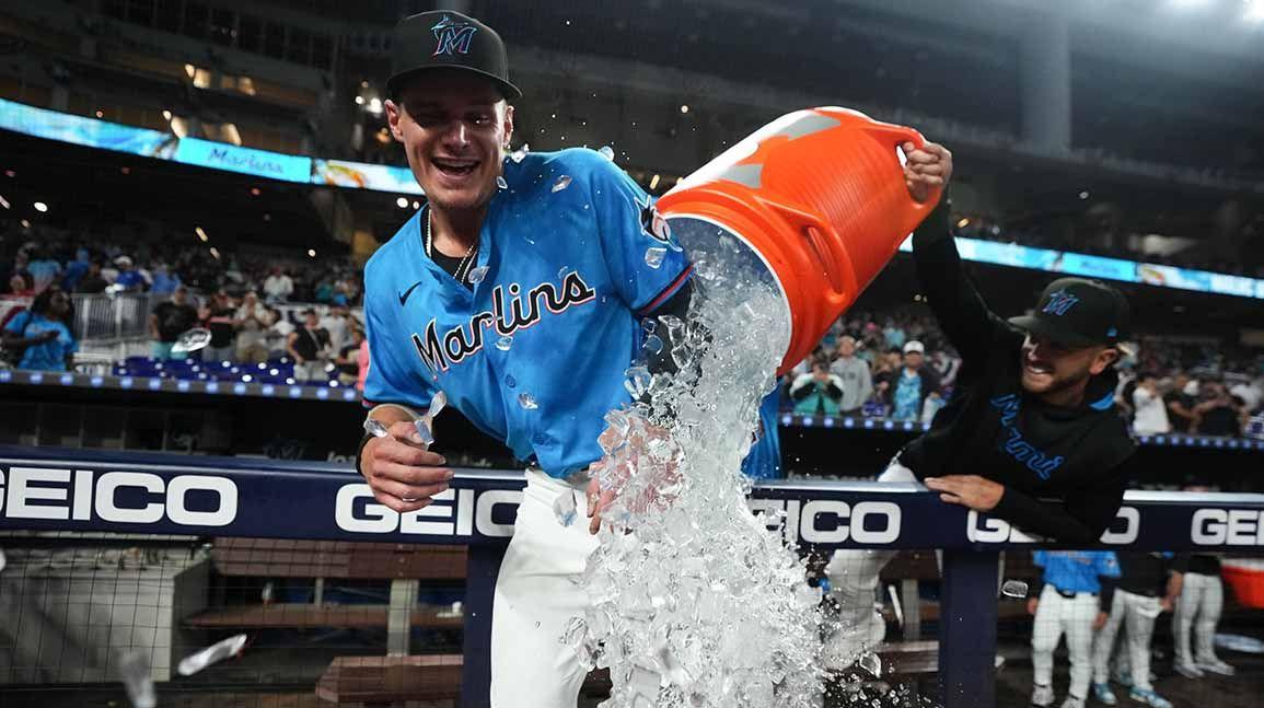 Griffin Conine celebrates father's day in early spring