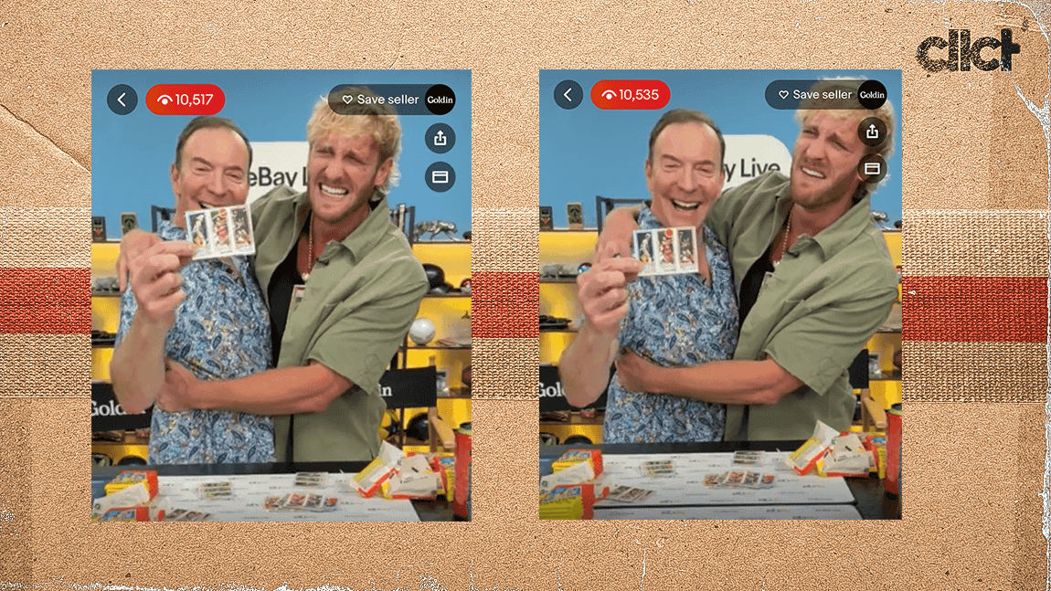 Logan Paul, Ken Goldin pull two Magic-Bird rookies in eBay Live stream