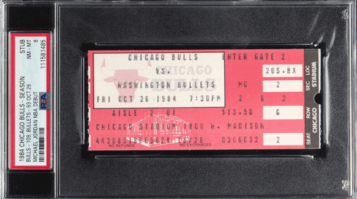 Four tickets to Michael Jordan's NBA debut fetch almost $1 million combined