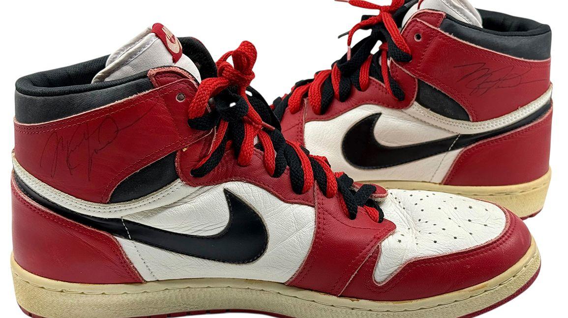 Original Air Jordan shoes from MJ's early career hit auction block