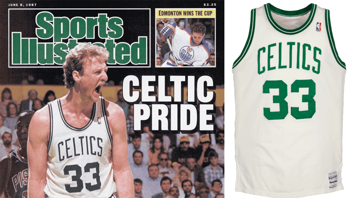 Larry Bird jersey from last NBA Finals run up for auction