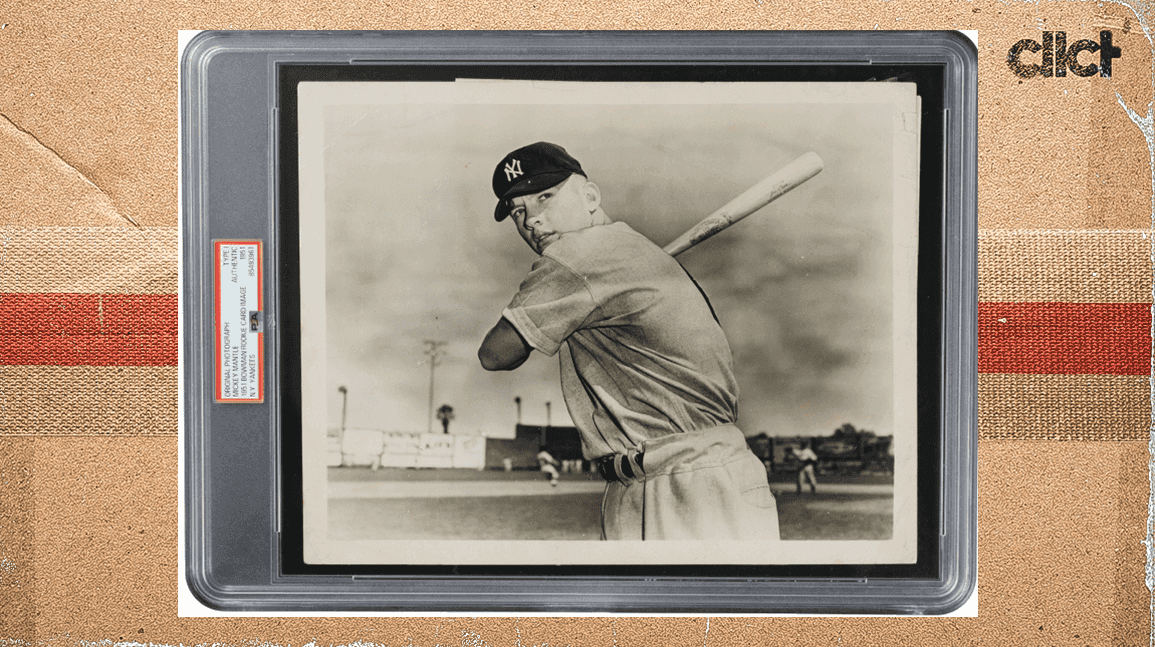 Used for Mickey Mantle's rookie card, Type 1 photo sells for $451,400