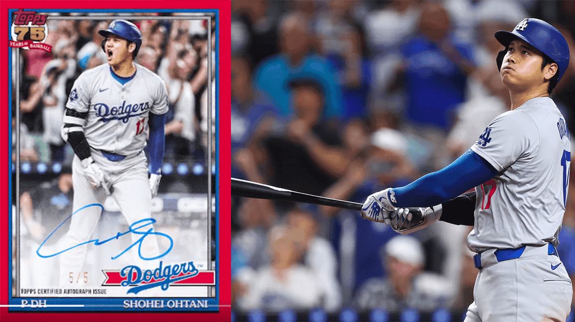 A picture worth 50 HRs: Ohtani's milestone blast featured on rare 2026 Topps card