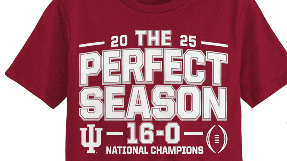 Why Indiana's 'Perfect Season' shirts could benefit the New England Patriots
