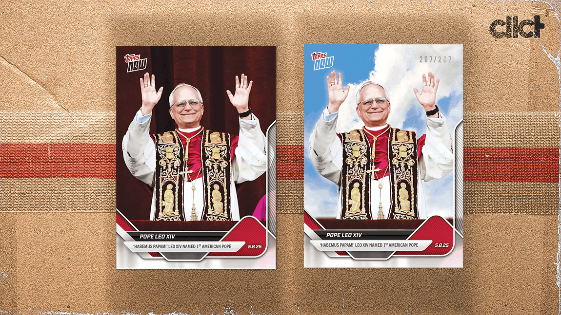 Pope Leo XIV to be featured on Topps NOW card