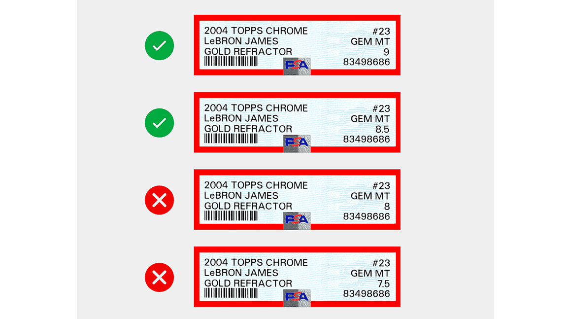 PSA brings back minimum-grade submissions