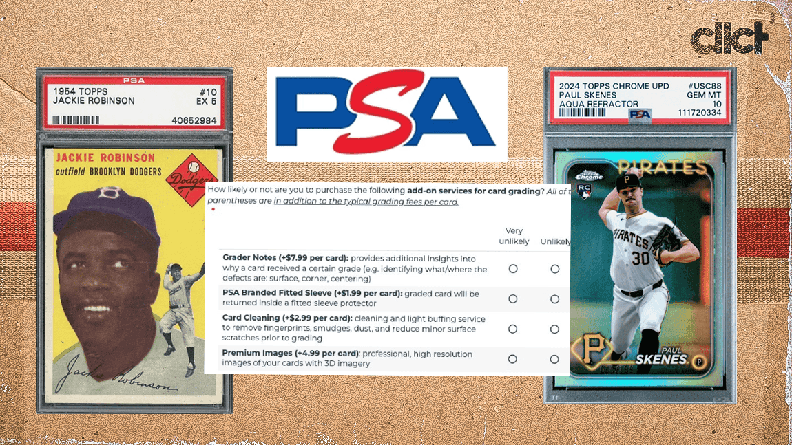 PSA survey solicits feedback on card cleaning, grader notes