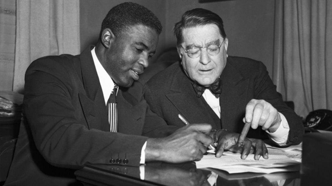 Cover Image for Jackie Robinson's historic contracts could soon be out of legal quagmire