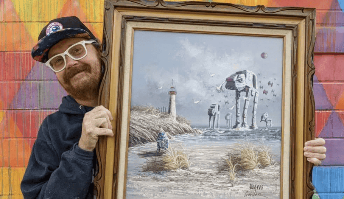 By 'ruining art,' Ohio painter turns discarded works into pop-culture classics